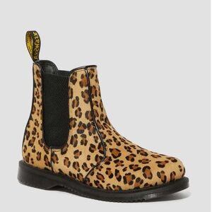 Dr. Martens Leopard Print Ankle Boots